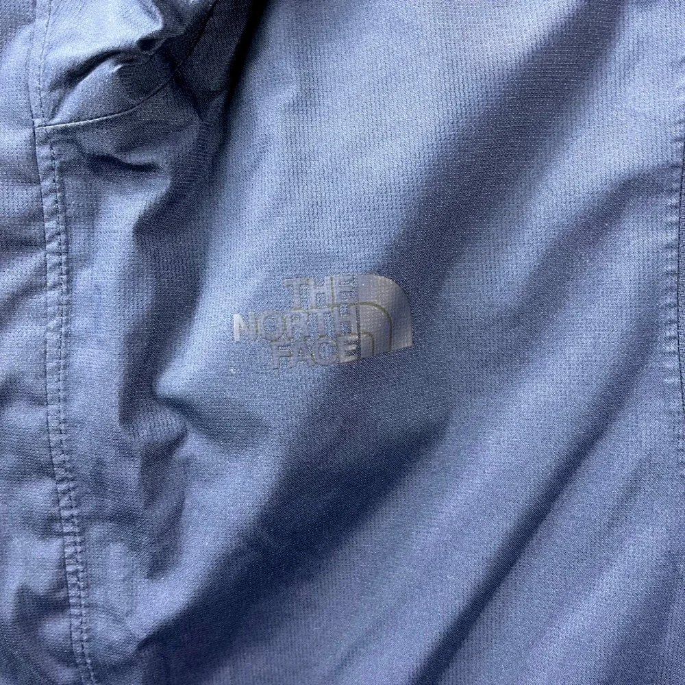 The North Face Boys L 14/16 Blue Waterproof‎ Windbreaker Hooded Shell Jacket